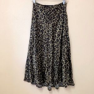 Zara Leopard Print Skirt